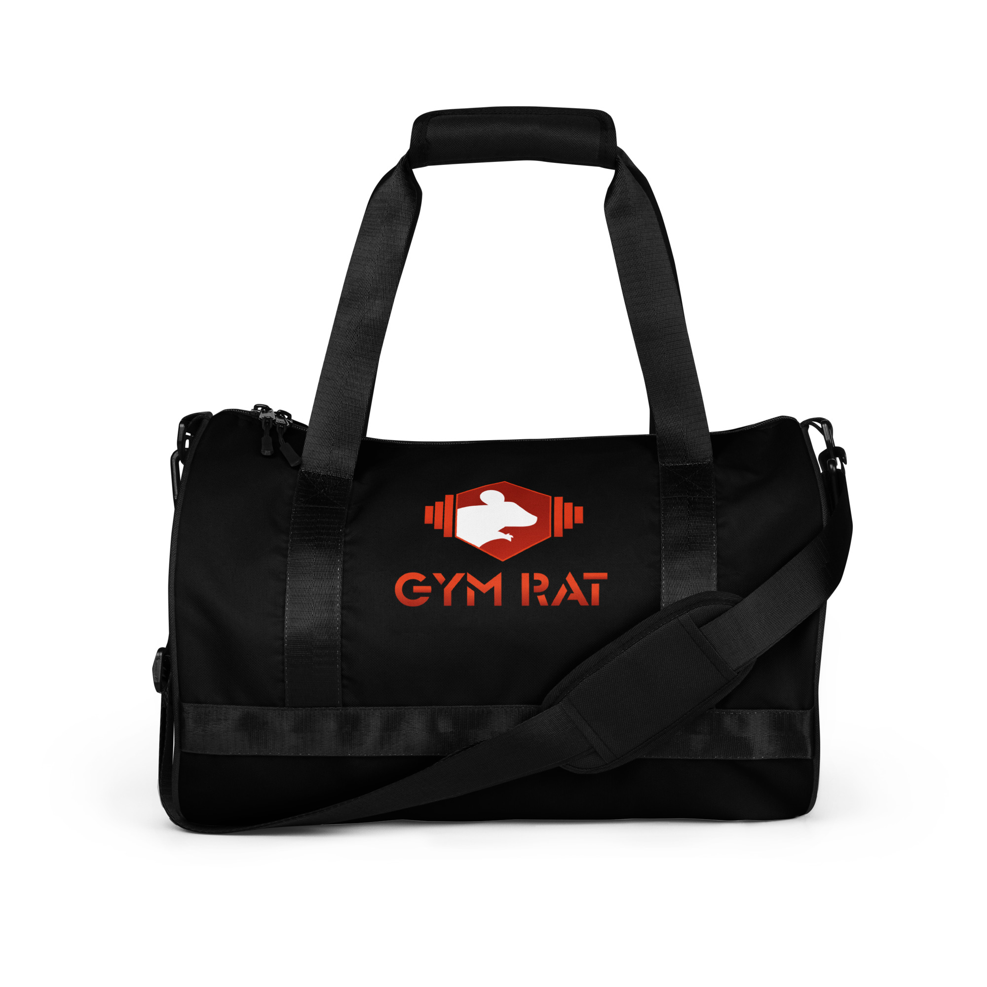 Gym Rat® Duffle Bag – Black, Red & White