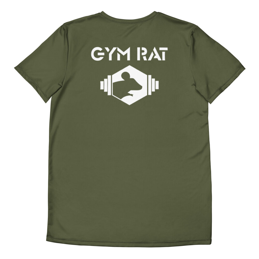 Gym Rat® Athletic Mesh Tee – Saratoga & White - Image 2