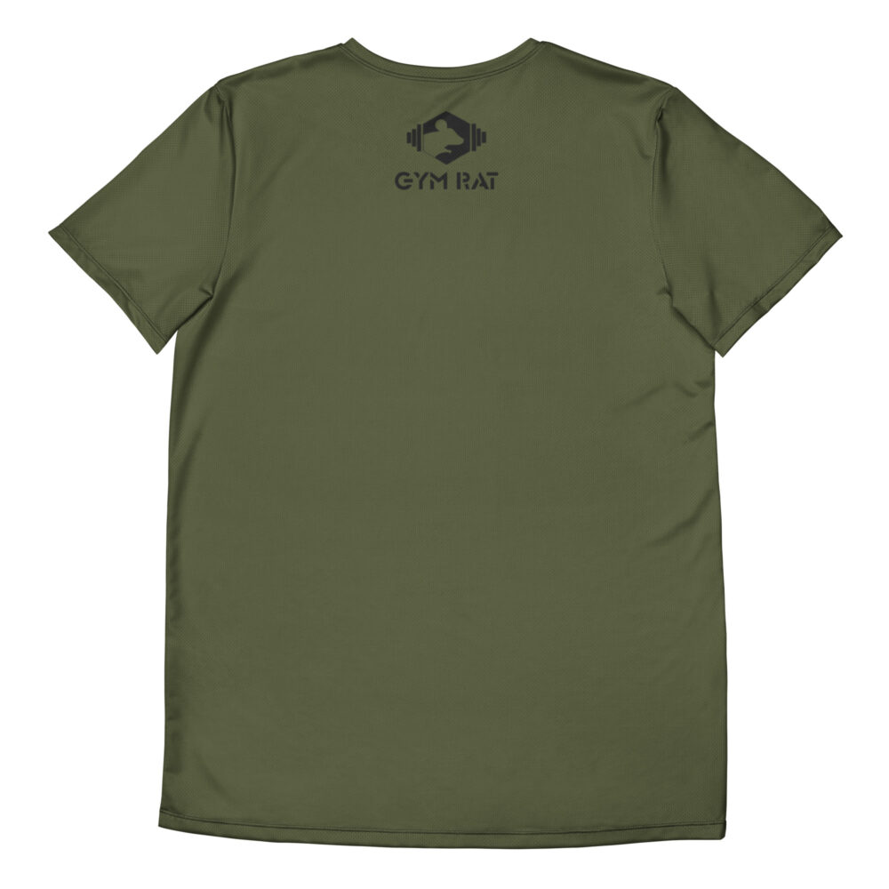 Gym Rat® Athletic Mesh Tee – Saratoga & Black - Image 2