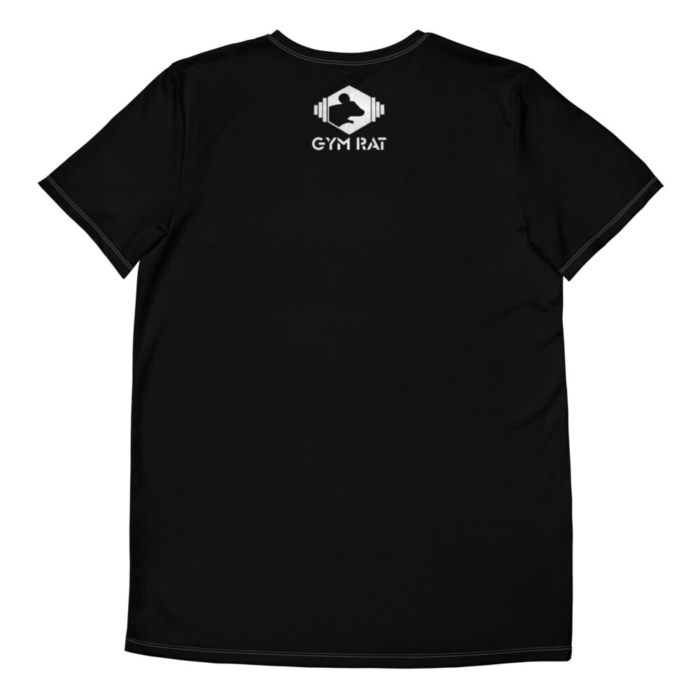 Gym Rat® Athletic Mesh Tee – Black & Chrome - Image 2