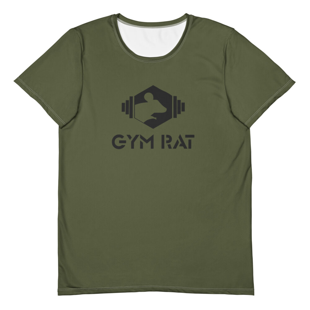 Gym Rat® Athletic Mesh Tee – Saratoga & Black