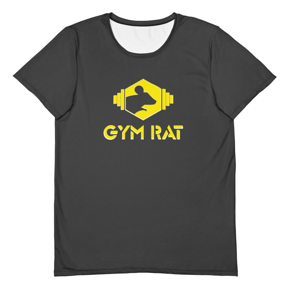 Gym Rat® Athletic Mesh Tee – Eclipse & Yellow