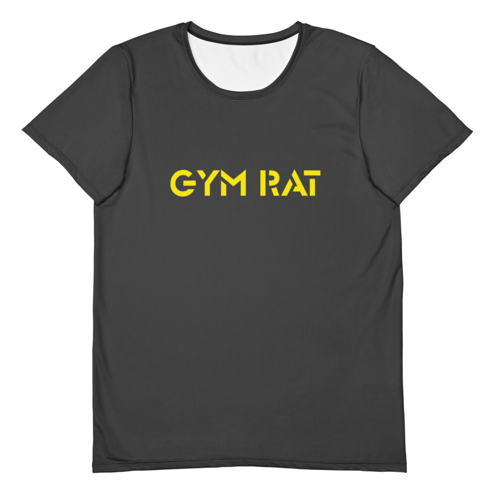 Gym Rat® Athletic Mesh Tee – Eclipse & Yellow