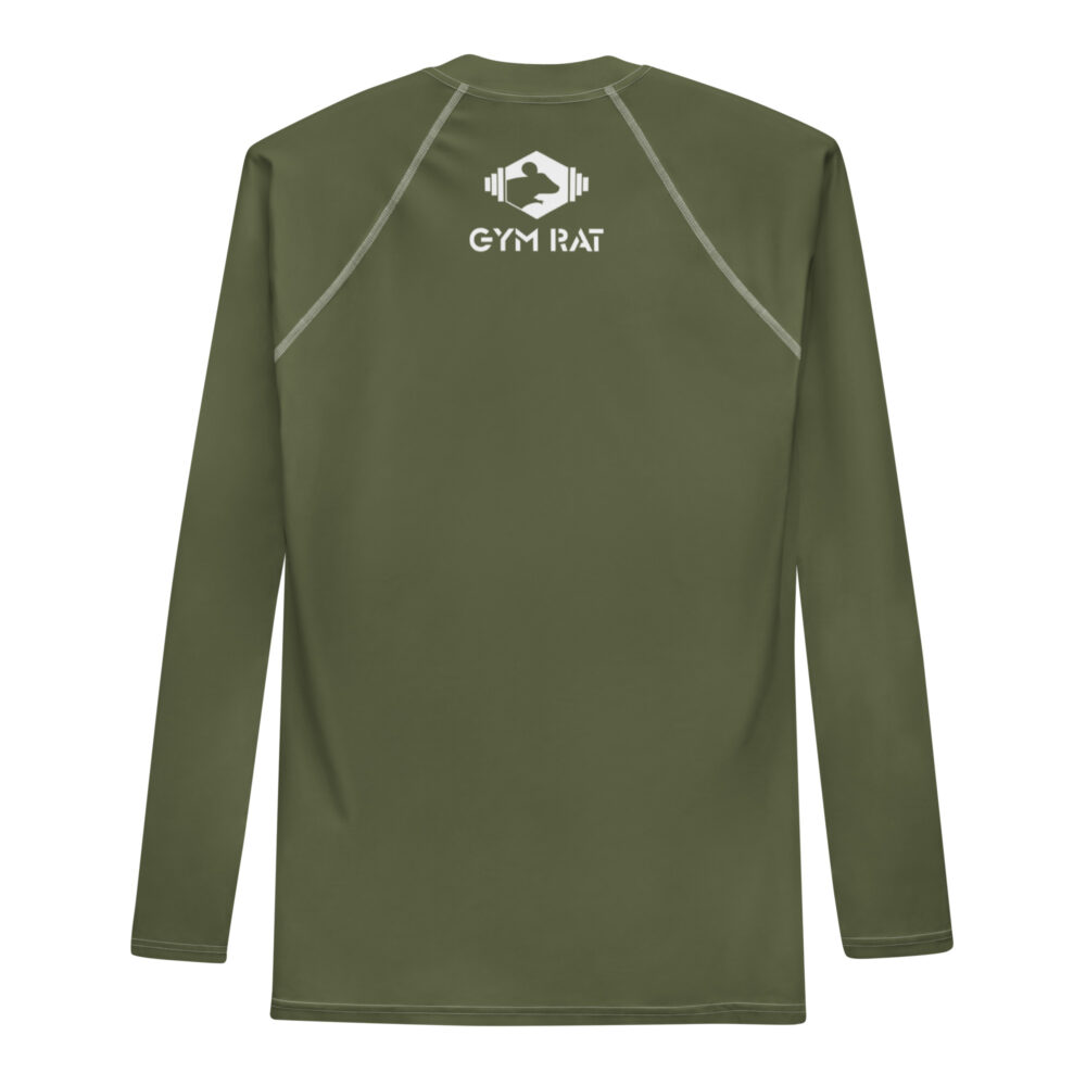 Gym Rat® Long-Sleeve Rash Guard – Saratoga & White - Image 2
