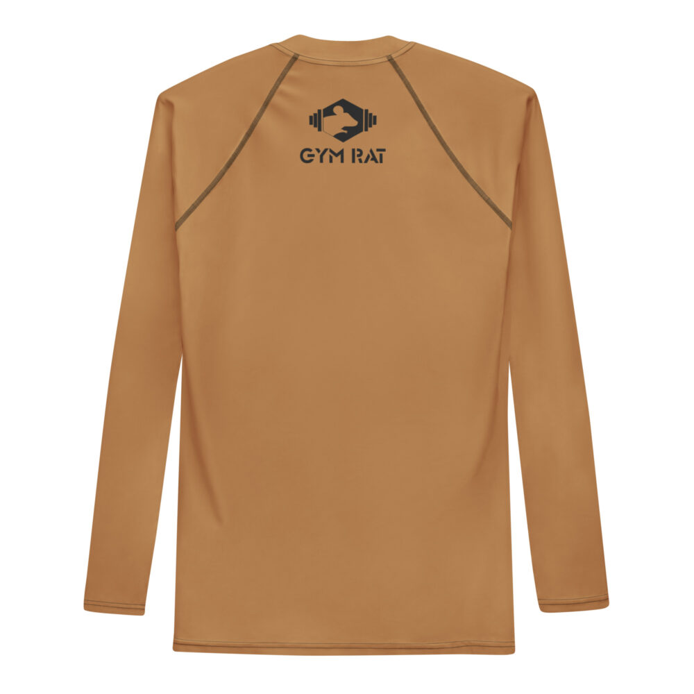Gym Rat® Long-Sleeve Rash Guard – Sand & Black - Image 2