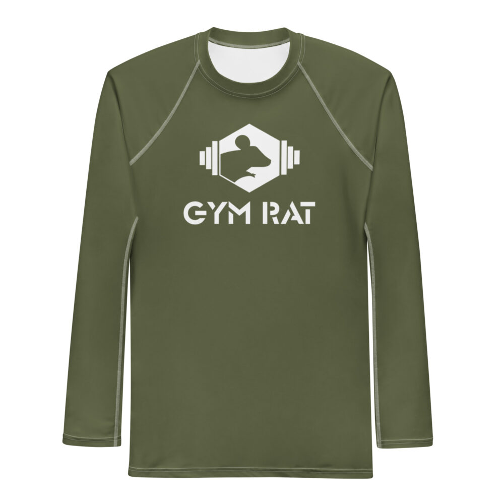 Gym Rat® Long-Sleeve Rash Guard – Saratoga & White