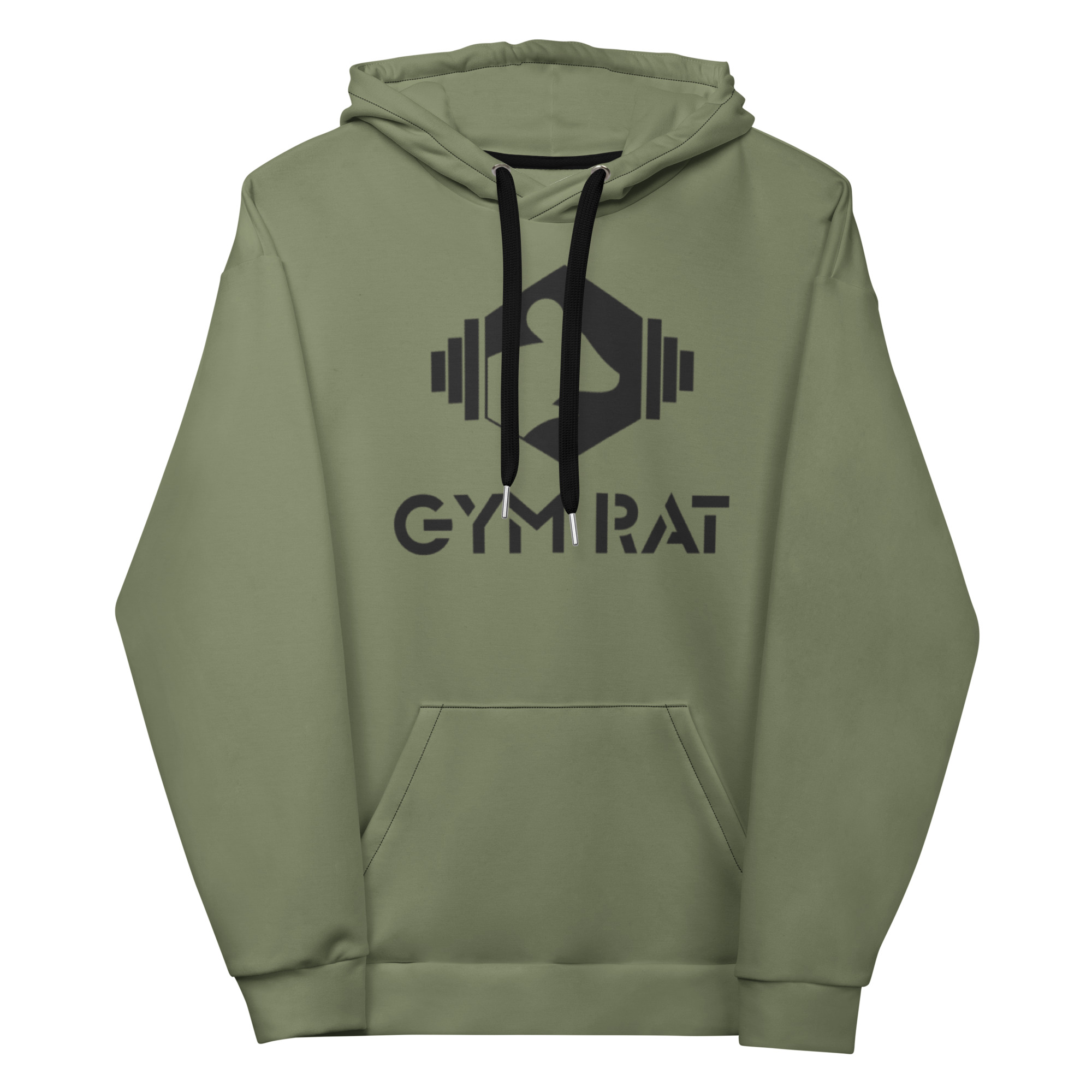 Gym Rat® Unisex Hoodie – Finch & Black