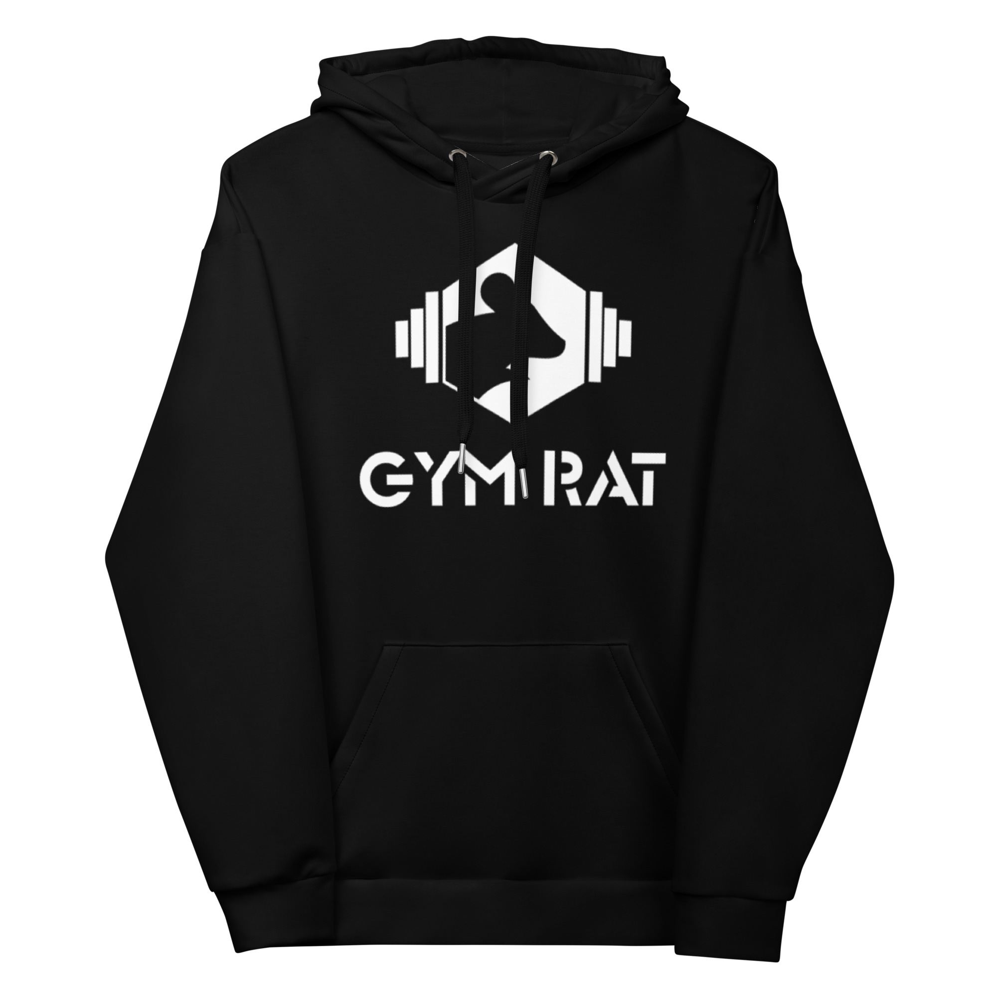 Gym Rat® Unisex Hoodie – Black & White
