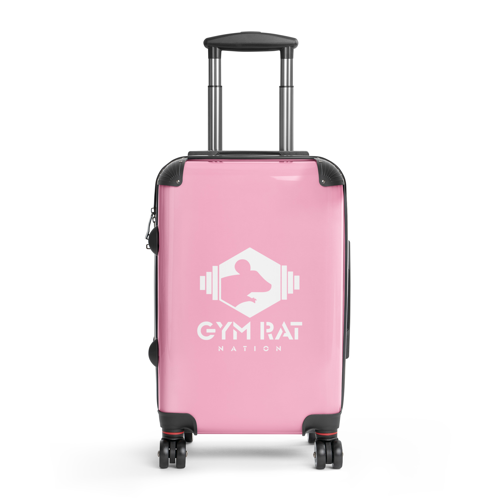 Gym Rat® Hard-Shell Suitcase – Cotton Candy & White