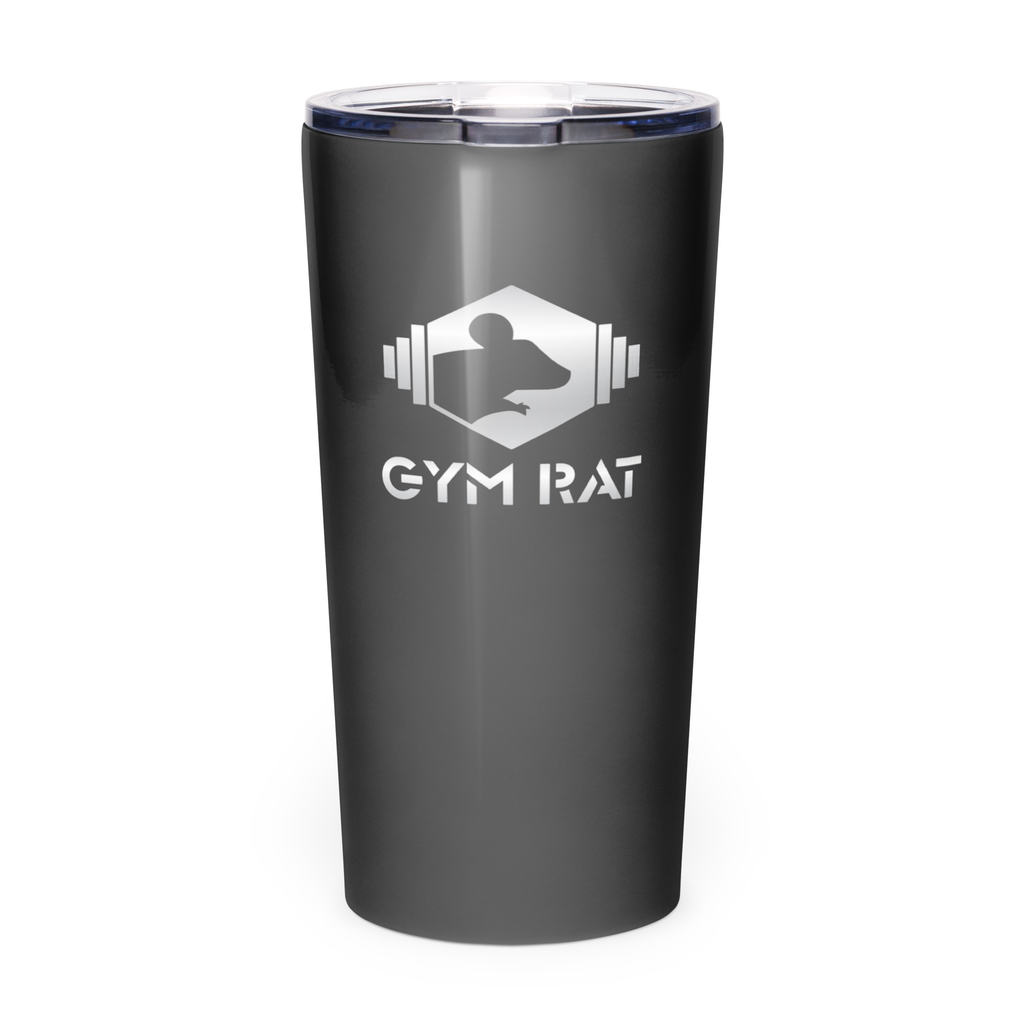 Gym Rat® Stainless Steel Tumbler – Eclipse & Chrome