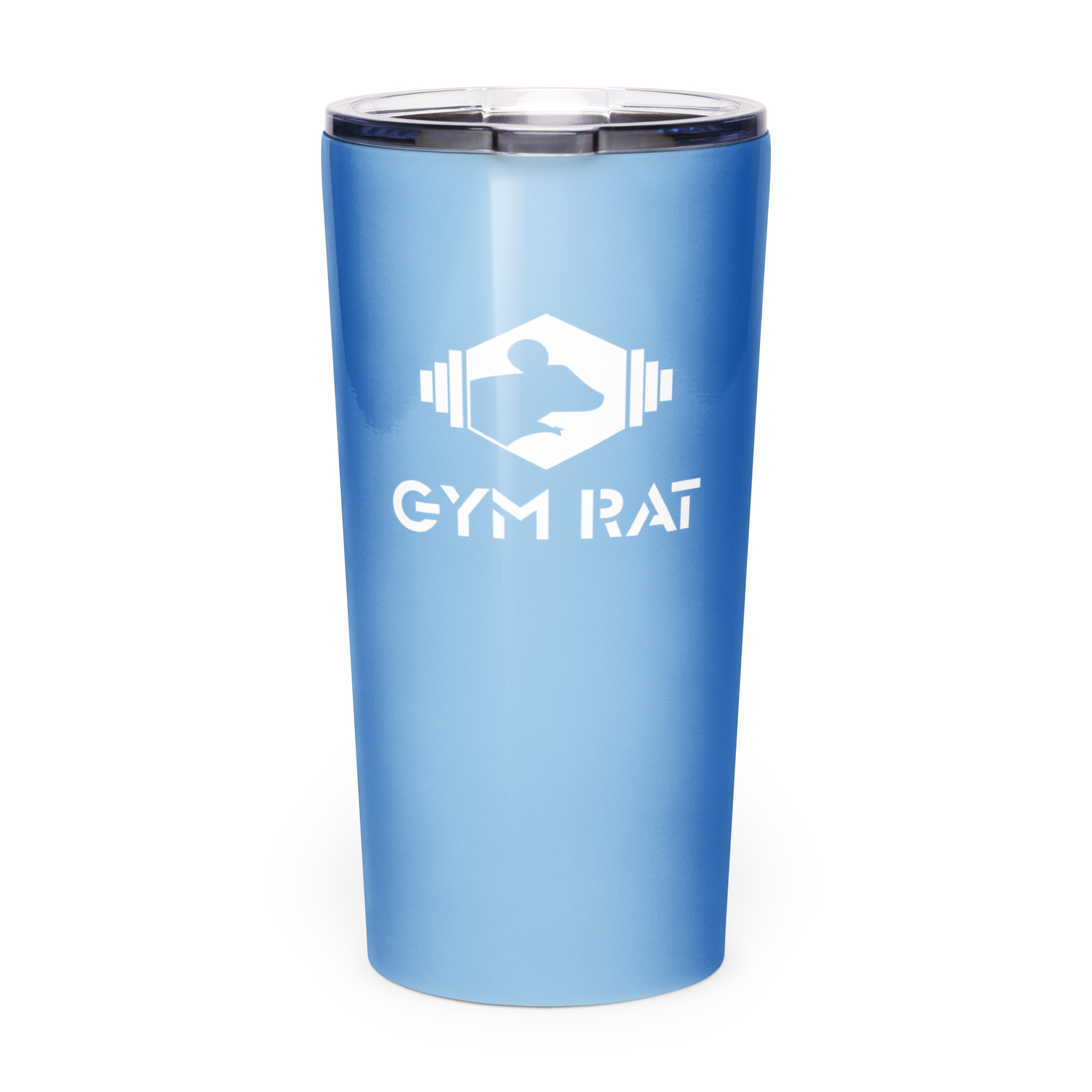 Gym Rat® Stainless Steel Tumbler – Jordy Blue & White