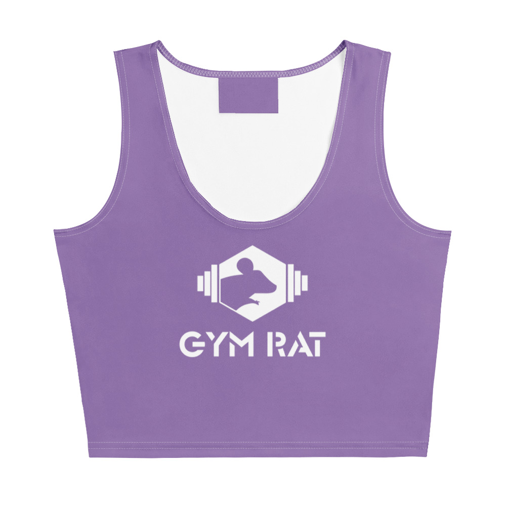 Gym Rat® Women’s Crop Top – Ce Soir & White